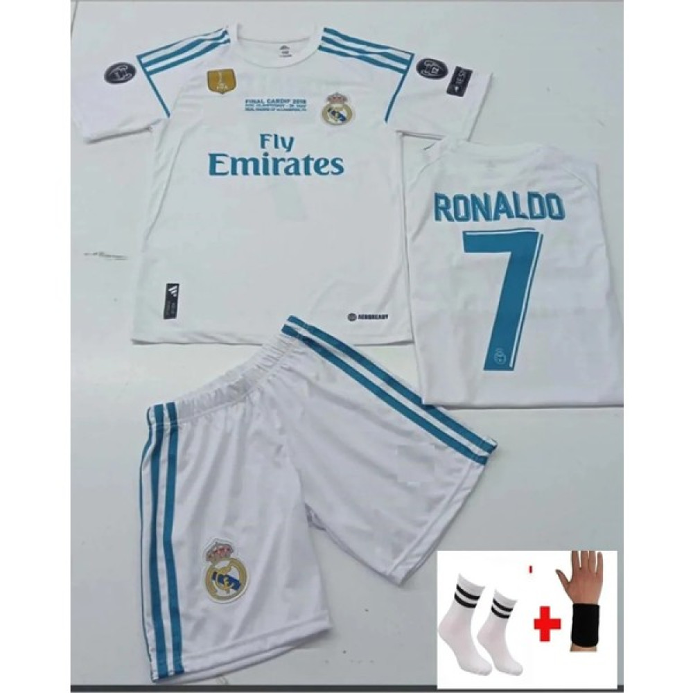 Zilong Ronaldo Real Madrid Beyaz Çocuk Forması 4 Parça Futbol Malzemeleri Fiyatı