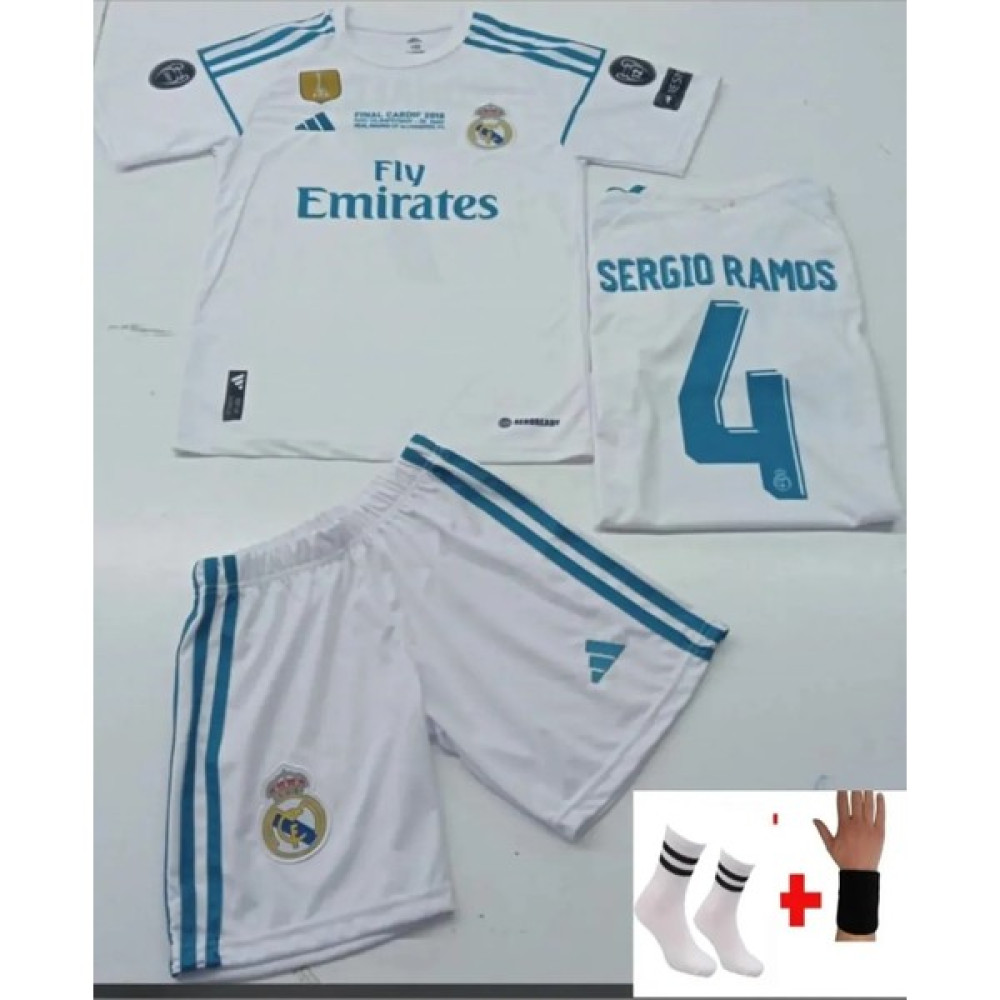 Zilong Sergioo Ramos Real Madrid Saha Içi Beyaz Çocuk Forması 4 Parça Futbol Malzemeleri Fiyatı