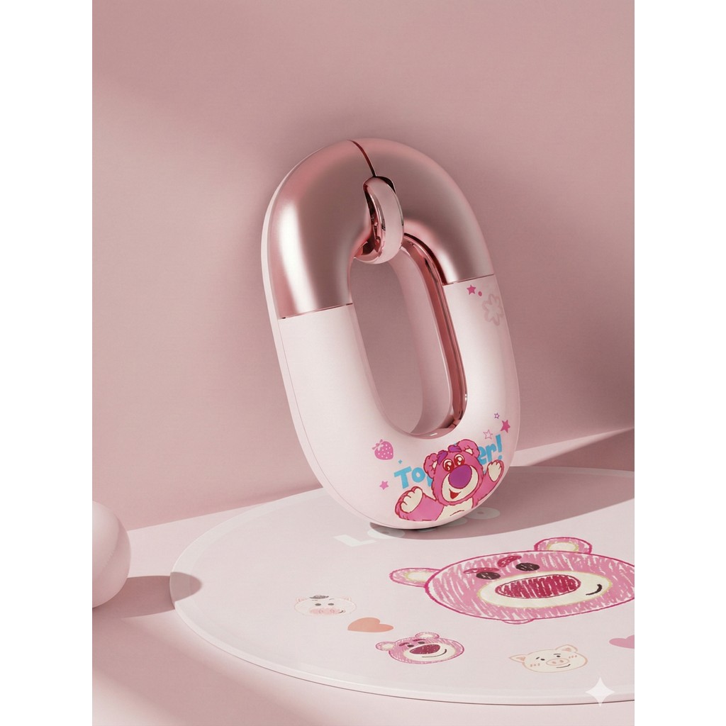 Zilvana Özel Seri Sevimli Pembe Donut Tasarım Kablosuz Mouse Sessiz Tıklama Bluetooth Klavye - Mouse Fiyatı
