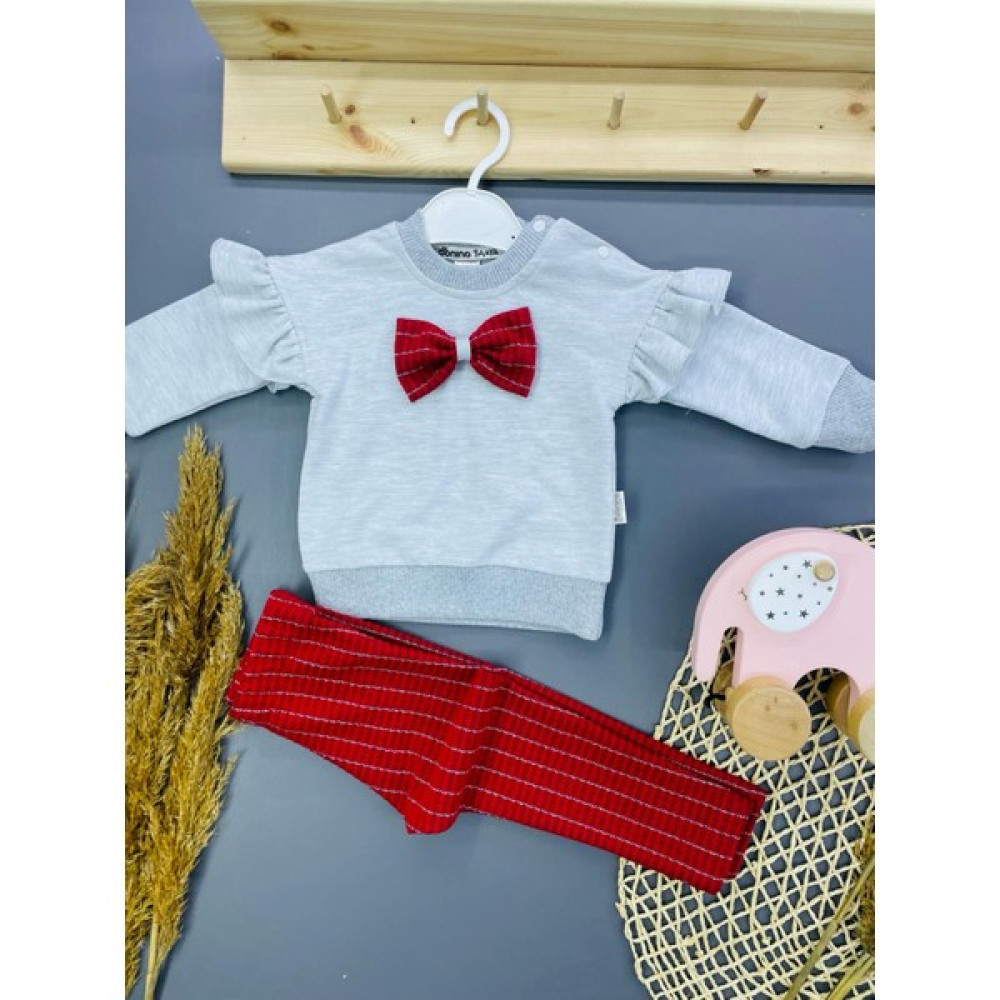 Zimboo Kız Bebek Fiyonk Aksesuarlı Simli Likralı Taytlı 2 Li Takım Bebek Giysi Takım Fiyatı
