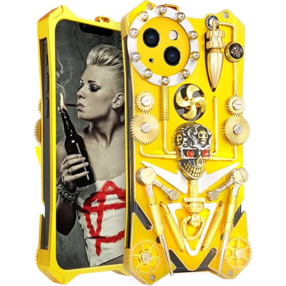 Zimon iPhone 15 Plus Metal Telefon Kılıfı Düşmeyi Önleyici Dişli Koruyucu Kılıf Için Uygundur (Yurt Dışından) Cep Telefonu Kılıfı Fiyatı
