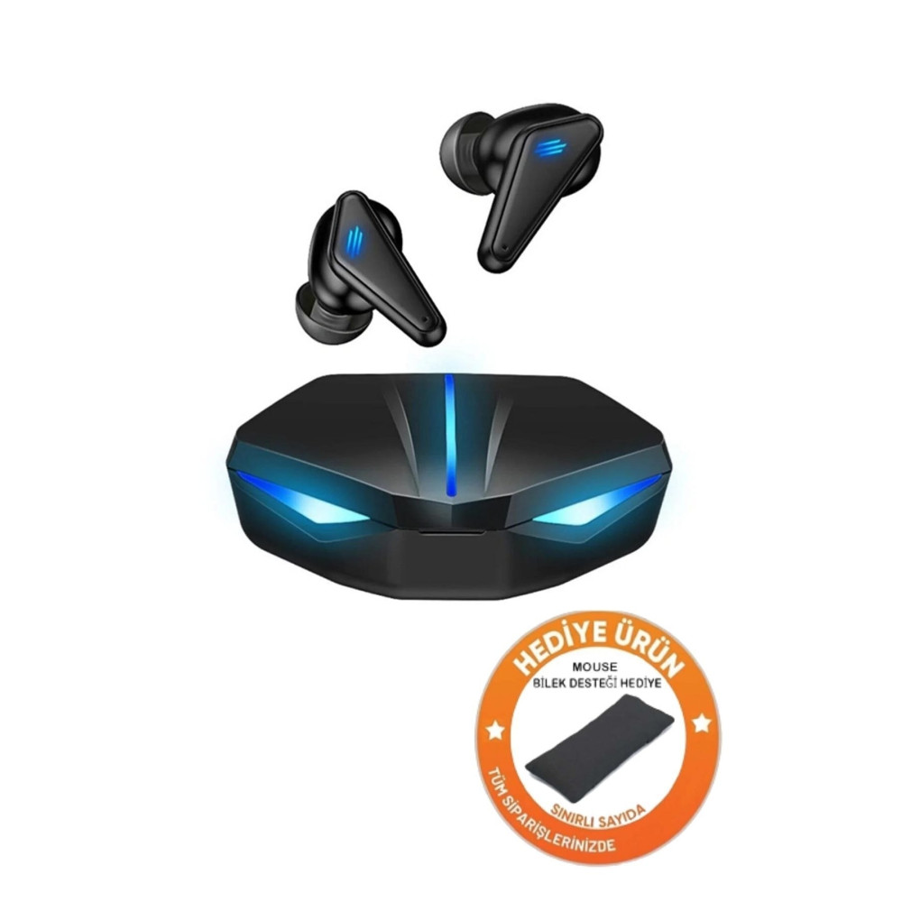 Zineets K55 Işıklı Kulakiçi Kablosuz Bluetooth Kulaklık Oyuncu Kulaklığı Çift Mikrofonlu 5.0 2023 Oyuncu Kulaklıkları Fiyatı
