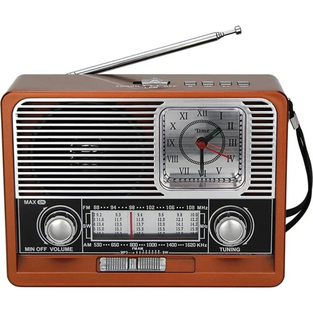 Zineets Nostaljik Radyo Fm Ahşap Görünümlü Bluetooth Hoparlör Ahşap Renk Vintage Saatli Işıklı USB Sd - Siyah Oto Boyaları Fiyatı
