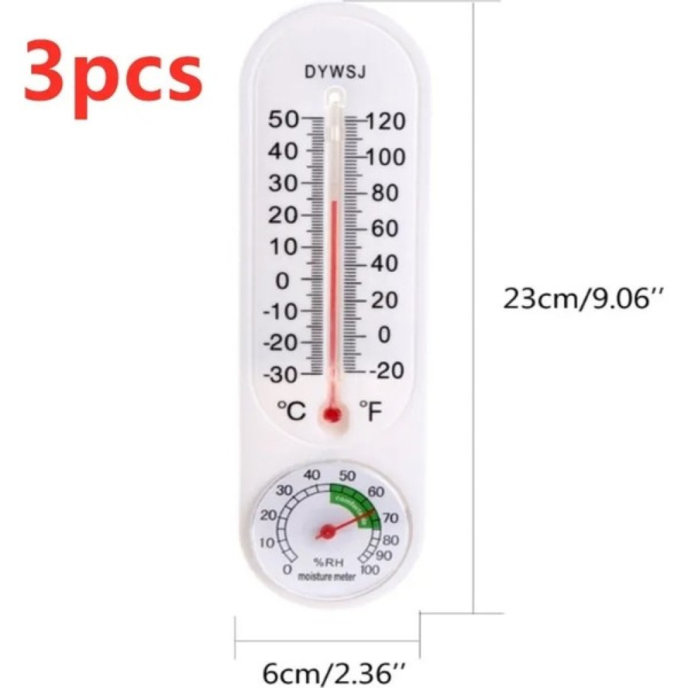 Zining Shop 3 Adet Tarzı Duvara Monte Dijital Termometre Nem Ölçer Ölçer Kapalı Sera Sıcaklık Sensörü Higrometre Hava Istasyonu Ev Için (Yurt Dışın... Termometre & Higrometre Fiyatı