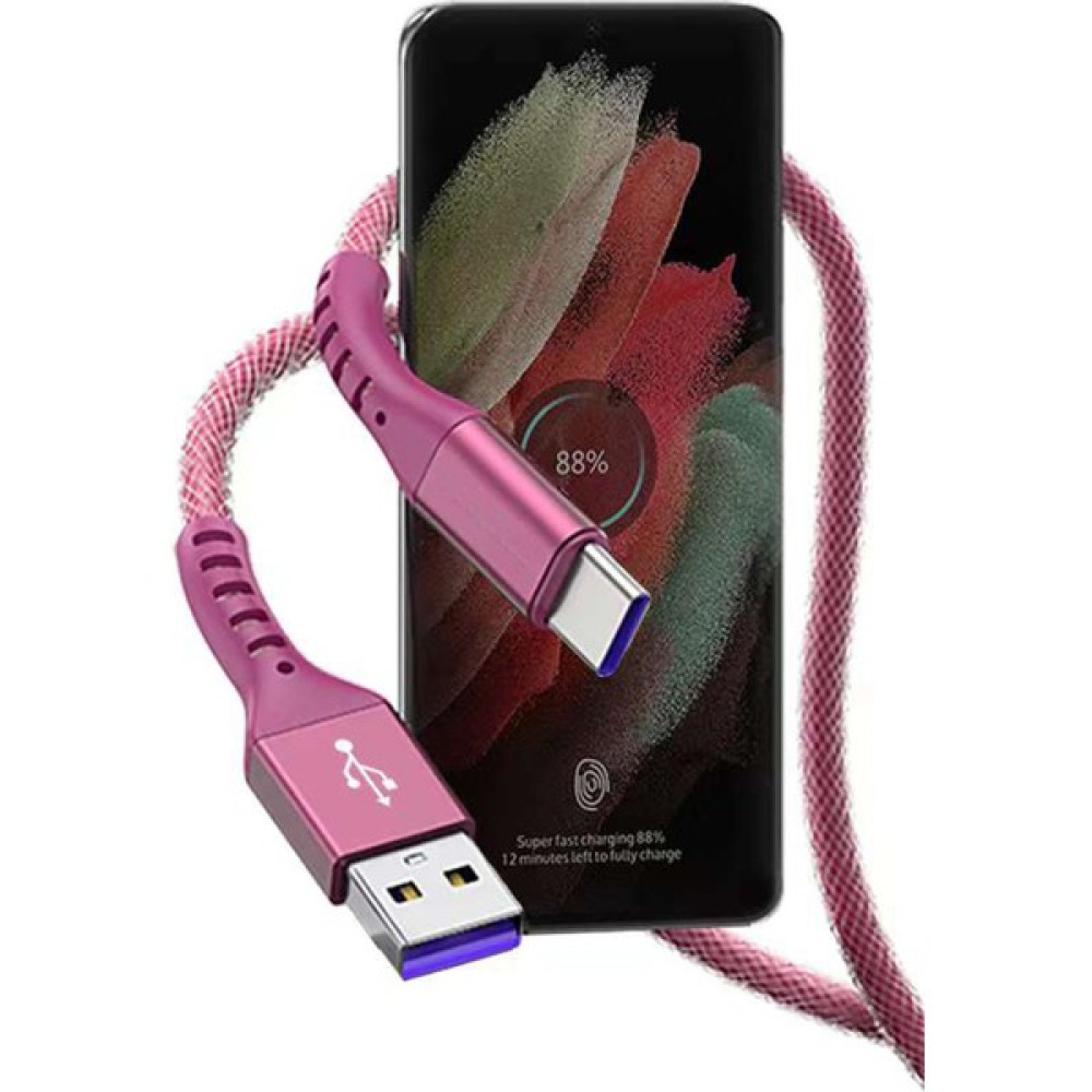 Zipax Samsung Galaxy M31 Şarj Kablosu 5A Type C - GR-GD50TPM - GR-GD50TPmPembe Cep Telefonu Şarj Cihazı Fiyatı