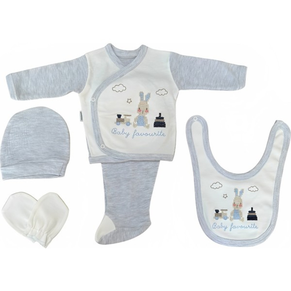 Zıpır Baby Bliss, Nakışlı 5'li Yeni Doğan Hastane Çıkışı Seti Bebek Hastane Çıkışı Fiyatı