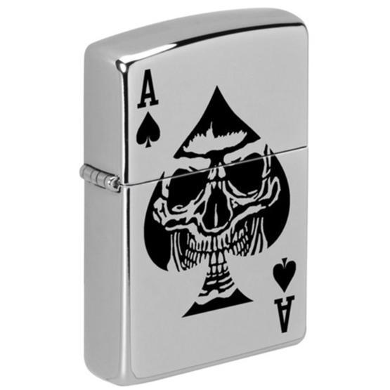 Zippo 49426 Skull Ace Of Spade Design Çakmak
