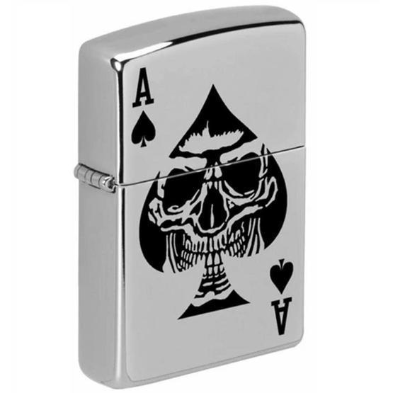 Zippo 49426 Skull Ace Of Spade Design Çakmak