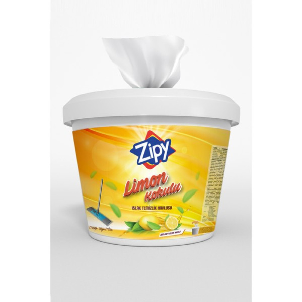Zipy Limon Kokulu Islak Kova Mendil 300 Adet Yüzey Temizleyici Bebek Bakım Fiyatı