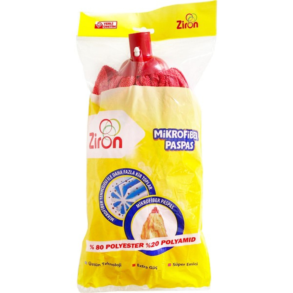 Ziron Mikrofiber Süper Emici Paspas Kırmızı Temizlik Malzemeleri Fiyatı