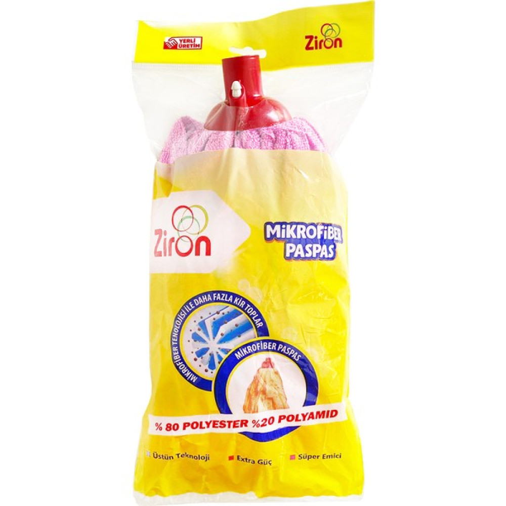 Ziron Mikrofiber Süper Emici Paspas Pembe Temizlik Malzemeleri Fiyatı