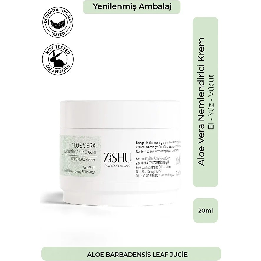 Zishu ZİSHU Aloe Vera Nemlendirici Krem 20 ml El Yüz ve Vücut İçin Tüm Cilt Tiplerine Uygun SSD / Solid State Drive Fiyatı