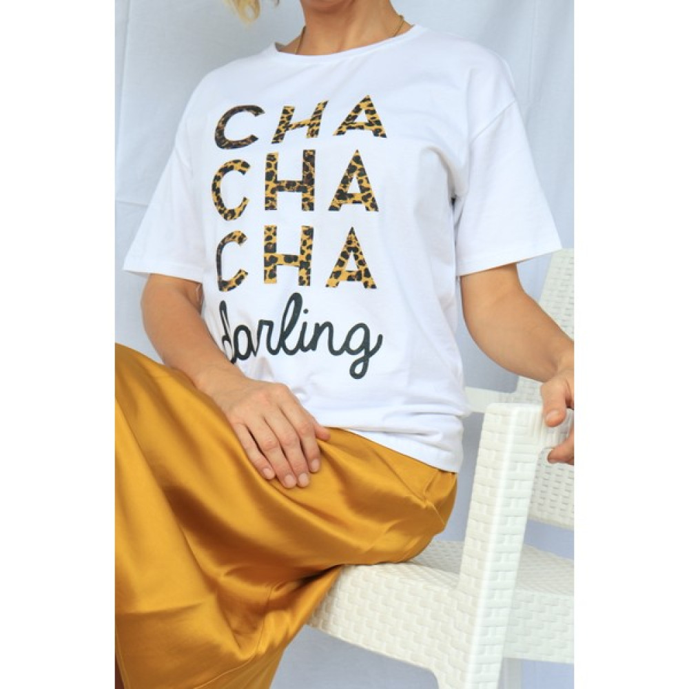 Zi̇wod Beyaz Pamuk Bisiklet Yaka Basic Örme T-Shirt Bayan T-shirt Fiyatı