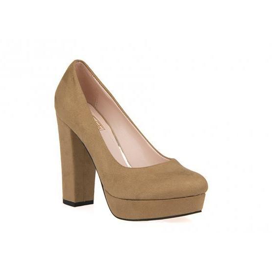 Ziya 9176 7238-1 Camel Kadın Topuklu Ayakkabı