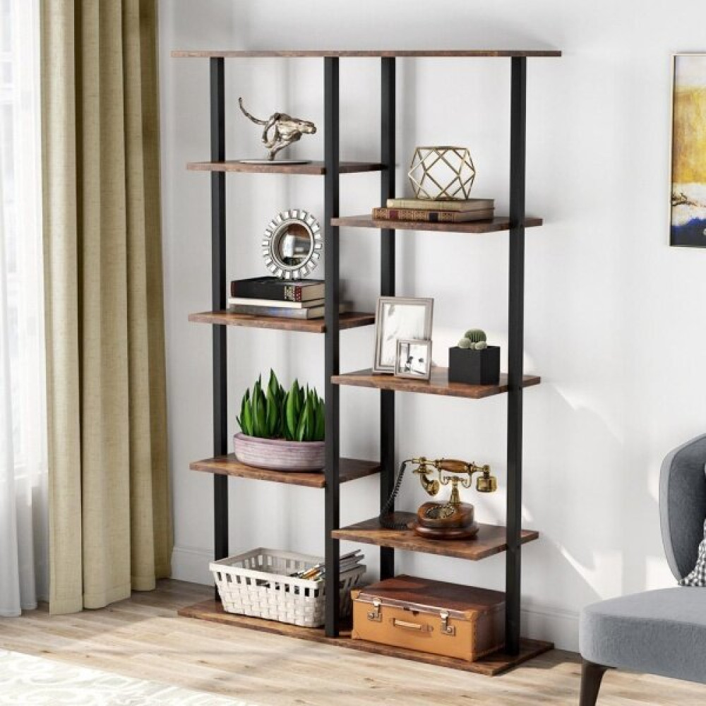 Zizuva Tasarım 155x80x30 CM Ceviz Raflı Düzenleyici ve Kitaplık Kitaplık Fiyatı