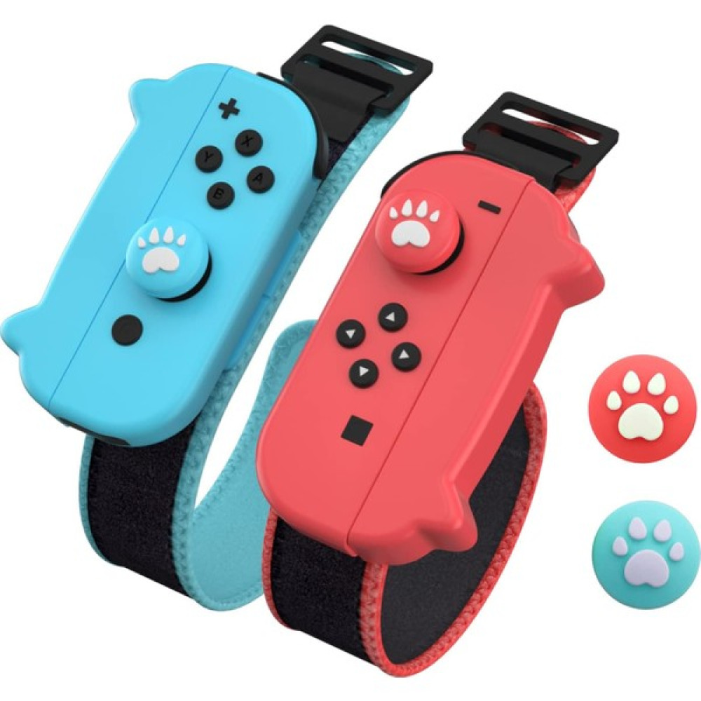 Zljnx Dans Oyunu Nintendo Anahtarı Bilek Bandı Kapak Joycon Kol Bandı Oyunu Bilezik Elastik Kayış Dans Bandı Kırmızı Mavi (Yurt Dışından) - Siyah Oyun Konsolları Fiyatı