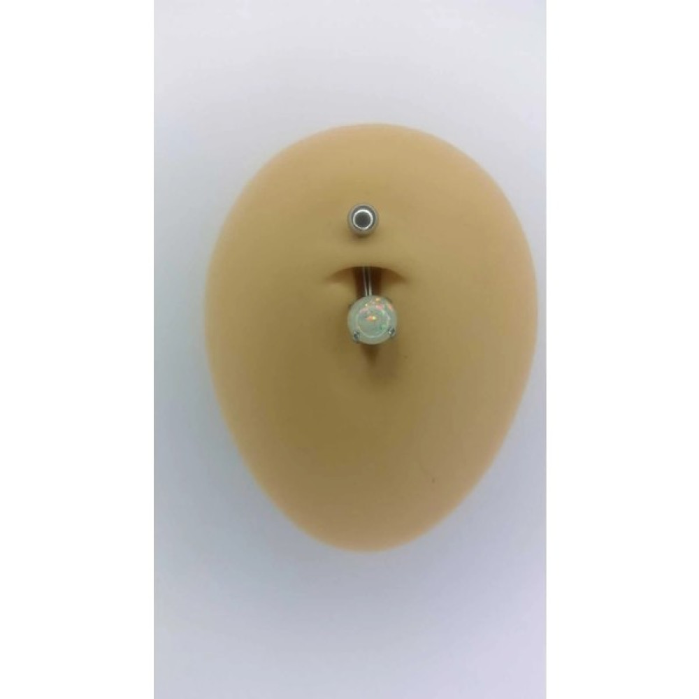 Zm Cerahi Çelik Kasisli Taşlı Göbek Piercing - Gümüş Altın & Gümüş Piercing Fiyatı