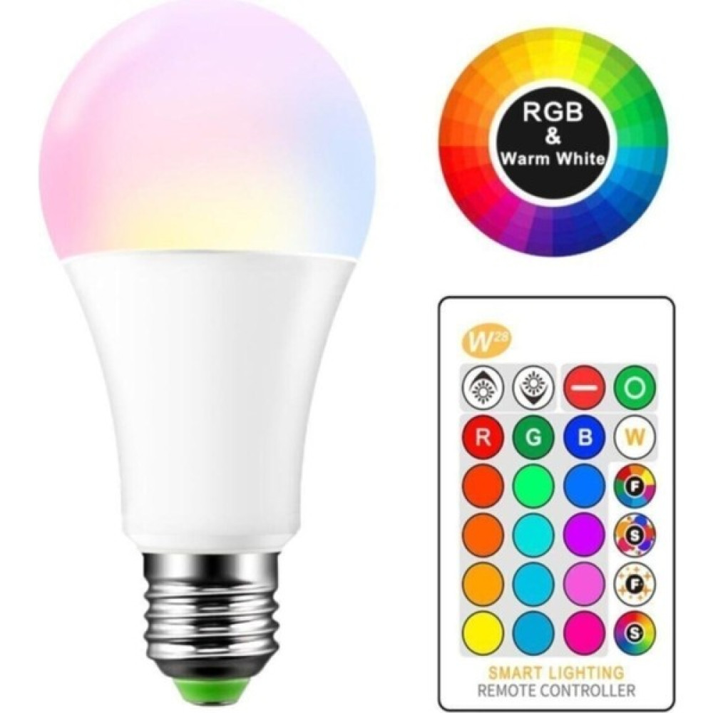 Zmc Elektrik 9W Uzaktan Kumandalı Led Ampul Renk Değiştirir Rgb Beyaz Dahil 16 Renkli Led Ampul Kumandalı Işık Led Aydınlatmalar Fiyatı