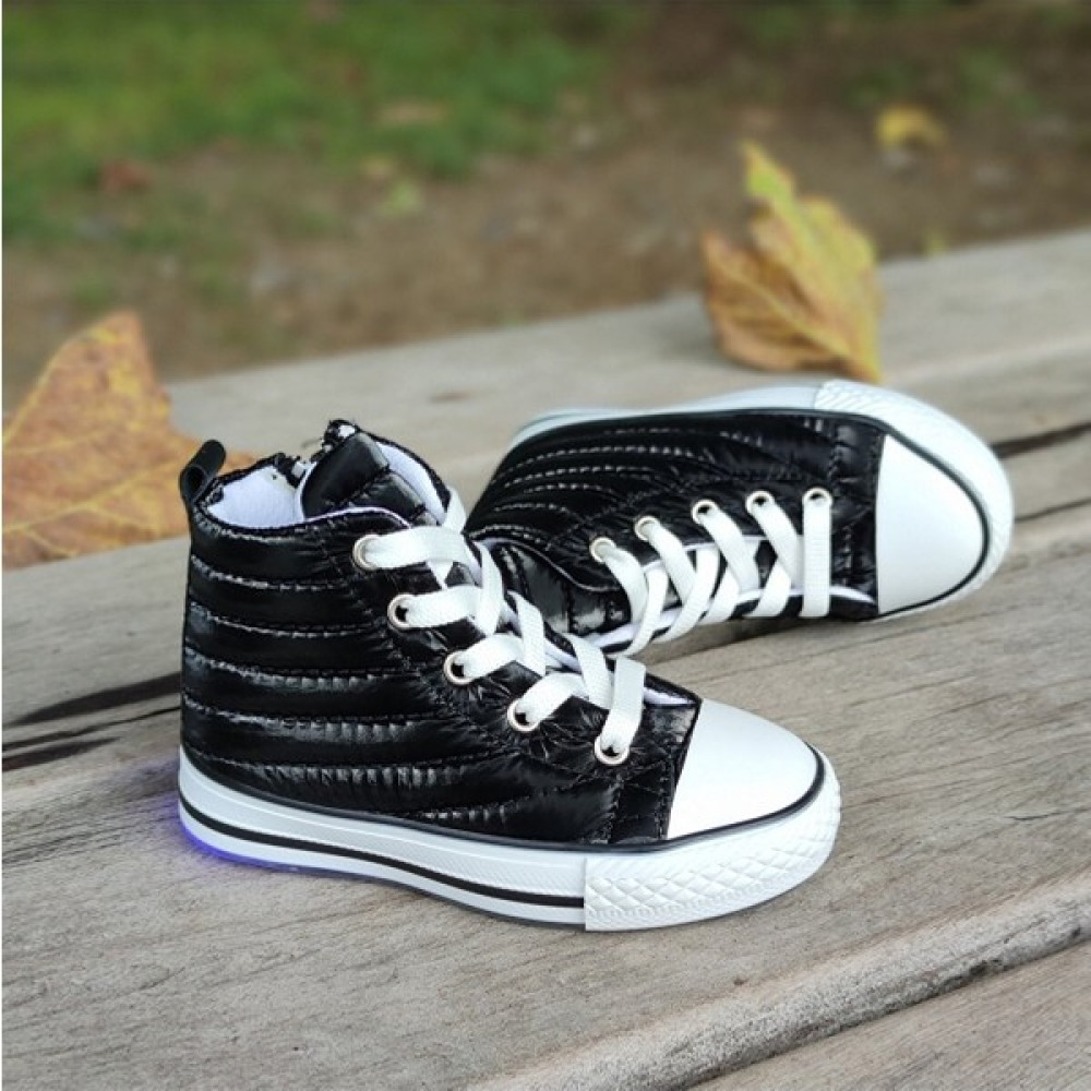 ZMG Store Işıklı Taban Fermuarlı Paraşüt Kumaş Bilekli Çocuk Spor Ayakkabı Sneaker Erkek Çocuk Günlük Ayakkabısı Fiyatı
