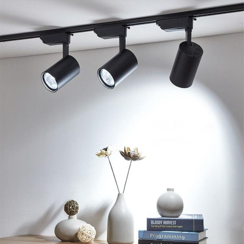 ZMR 4 Adet 30 Watt LED Ray Spot Lamba Tavan Armatürü 1 Metre Raylı - Siyah Spot Fiyatı