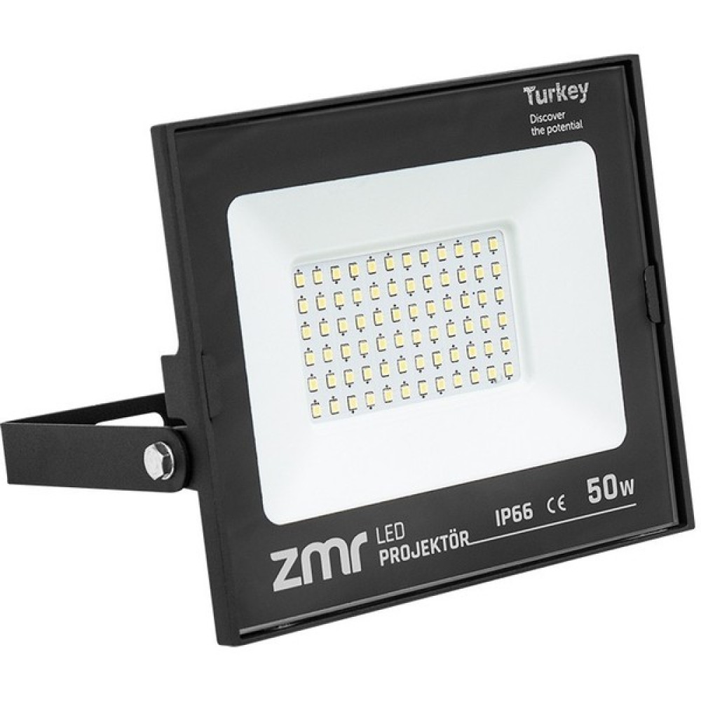 ZMR 50 Watt 6500K IP66 150* Işık Açısı 220 Volt Siyah Slim Kasa LED Projektör 220 W Siyah 100 W Elektrik ve Aydınlatma Fiyatı