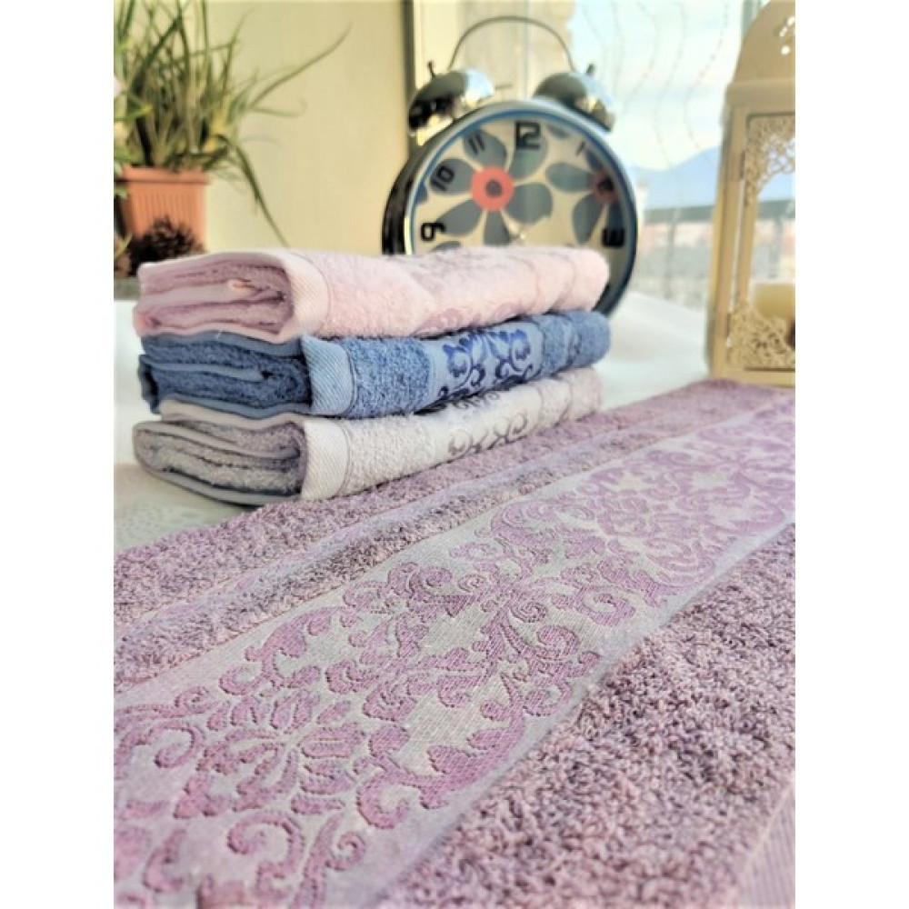 Z&N Style Bukle Jakarlı 50X90 Cm. Çeyizlik El ve Yüz 4'lü Lüks Havlu Seti (Özel Çantalı Amblajında) - 50 x 90 cm - Renkli El / Yüz Havlusu Fiyatı