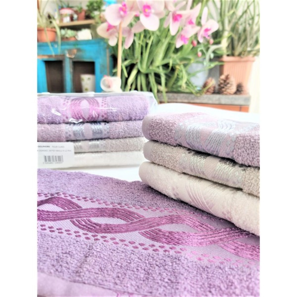Z&n Style Bukle Jakarlı Çeyizlik 30X50 Cm. 4'lü Mutfak ve El Havlu Seti (Özel Hediyelik Ambalajında) - 30 x 50 cm - Renkli El / Yüz Havlusu Fiyatı