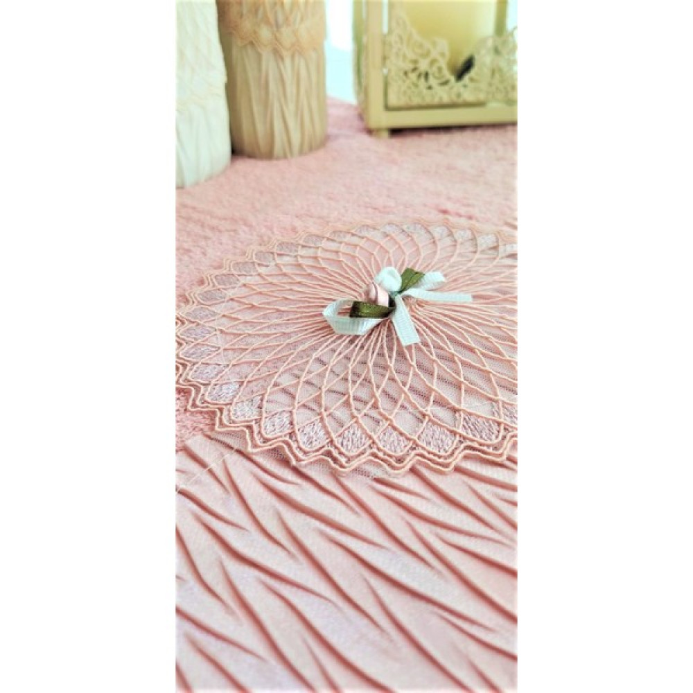 Z&N Style Çeyizlik 50 x 90 cm. Bukle Piliseli Dantelli El&Yüz 6'Lı Lüks Havlu Seti - Renkli - 50 x 90 cm El / Yüz Havlusu Fiyatı