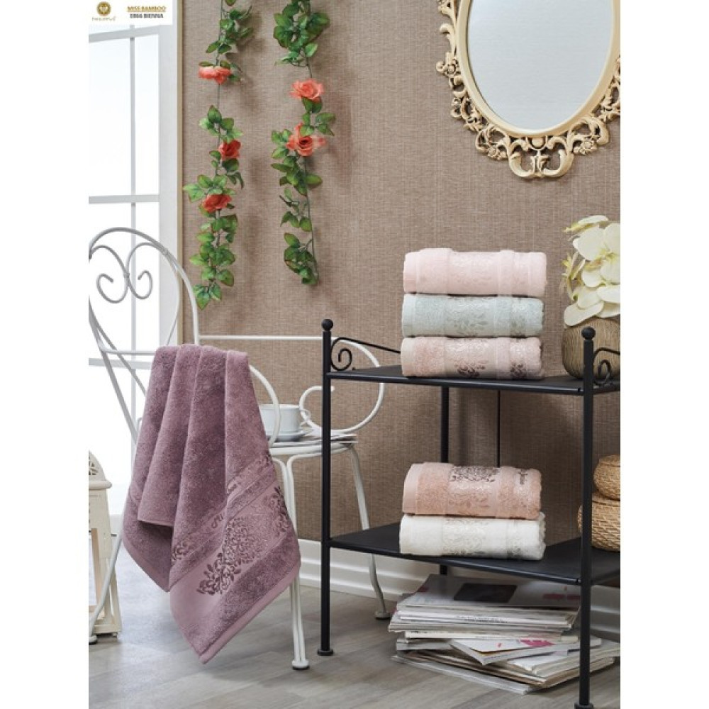 Z&N Style Miss Bamboo 50X90 Cm. Çeyizlik Ihraç Malı El&yüz 6'lı Lüks Havlu Seti (Özel Çantalı) - 50 x 90 cm - Renkli El / Yüz Havlusu Fiyatı