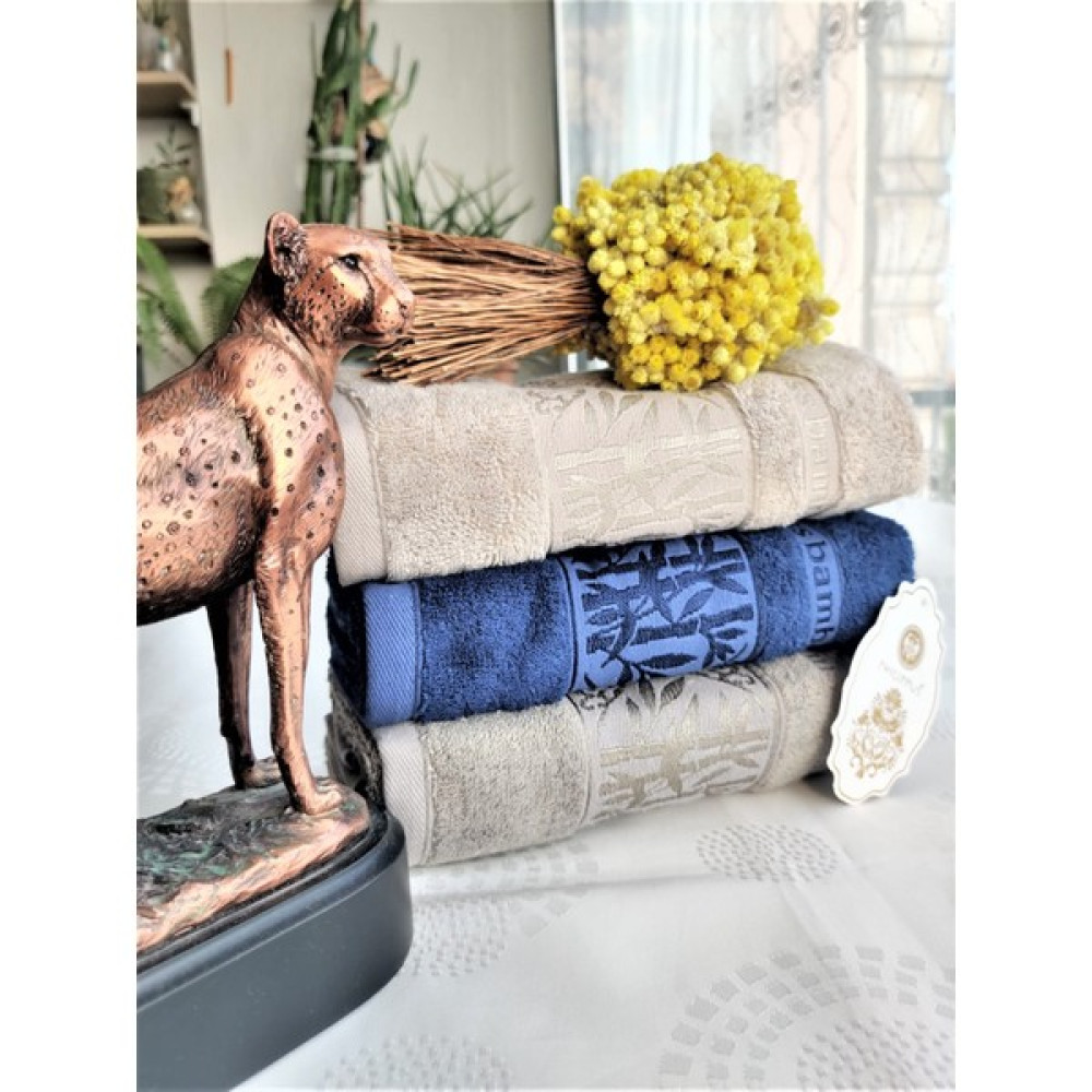Z&N Style Süper Lüks Miss Bamboo 50X90CM. Ihraç Malı El&yüz 3'lü Havlu Seti %70 Bambu Lifi Içerir - 50 x 90 cm - Renkli El / Yüz Havlusu Fiyatı