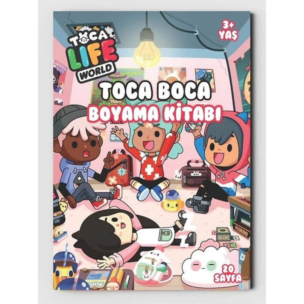 ZNC Toca Boca Çocuklar Için Boyama Kitabı (20 Tam Sayfa Resimli Boyama Kitabı) Sanatsal Malzemeler Fiyatı