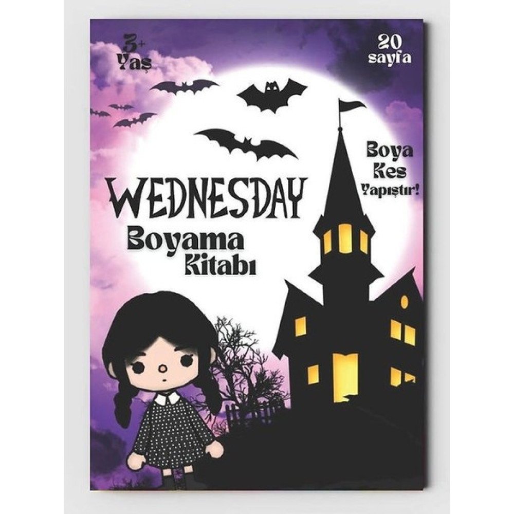 ZNC Wednesday Toca Boca Boyama Kitabı (20 Tam Sayfa Resimli Boyama Kitabı) Sanatsal Malzemeler Fiyatı