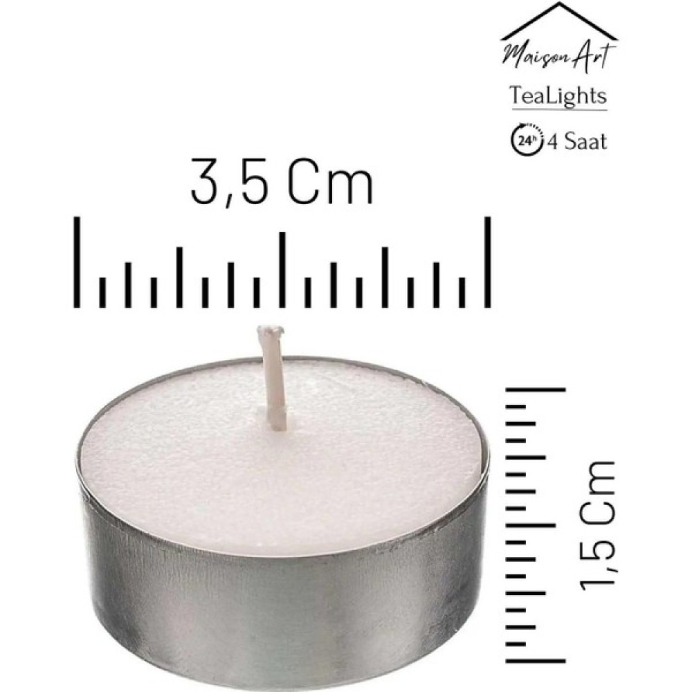 Znp Home 50 Adet | Buhurdanlık Mumu | 4 Saat Yanan Tea Light Mum | Dekoratif Mumluk Mumu Dekoratif Mum Fiyatı