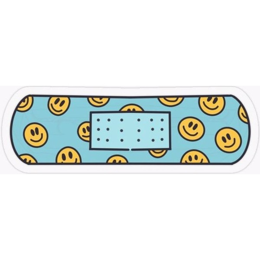 Zobar Markt Zobarmarkt Gülen Yüz Yarabandı Defter Ajanda Planner Laptop Sticker 5 cm Ajanda Fiyatı