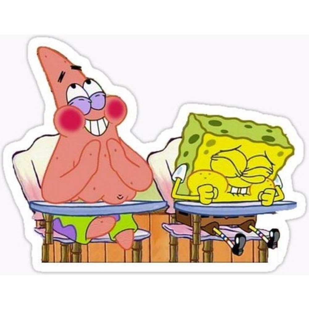 Zobar Markt Zobarmarkt Patrick ve Sünger Bob Defter Ajanda Planner Laptop Sticker 5 cm Ajanda Fiyatı