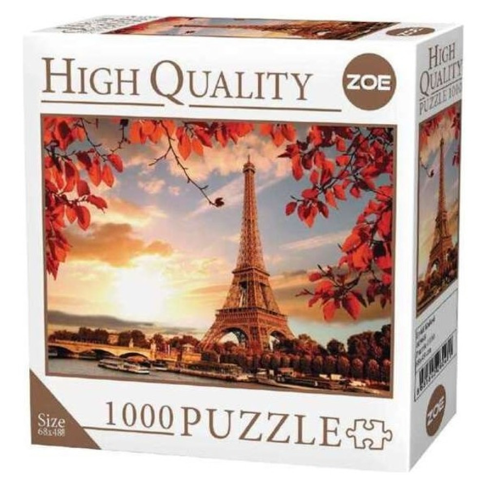 Zoe Puzzle 1000 (Bin) Parça - Eyfel Kulesi Paris Puzzle & Aksesuarları Fiyatı