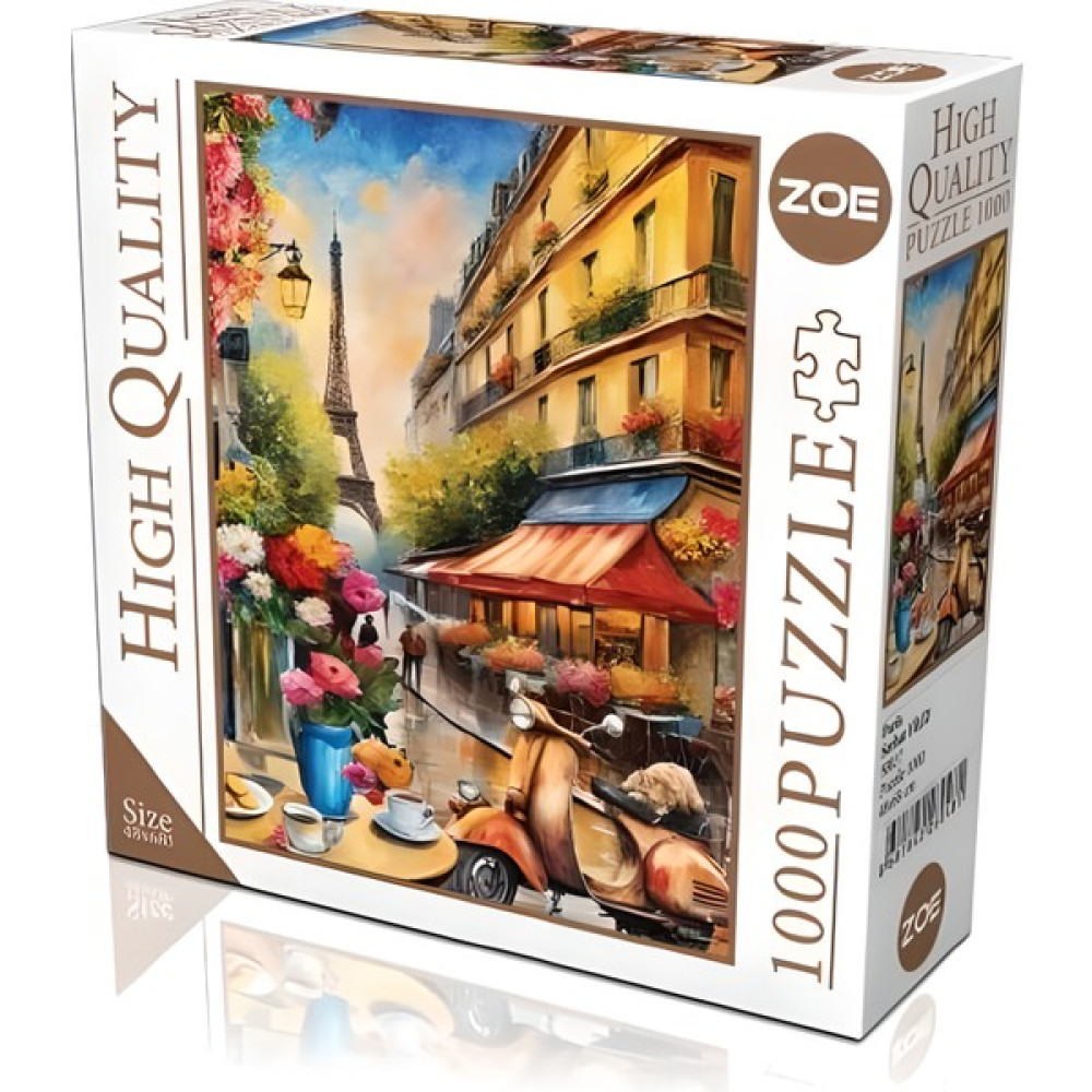 Zoee Lisanslı Paris 1000 Parça High Quality Puzzle Yetişkin ve Çocuklar Için Eğitici Oyuncak Yapboz Eğitici Oyuncak Fiyatı