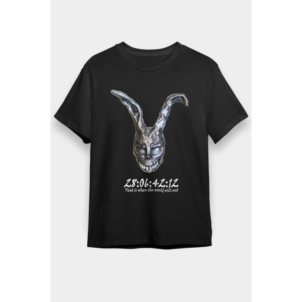 Zoka Wear Donnie Darko Baskılı Unisex Siyah Tişört - Tshirt Erkek T-shirt Fiyatı