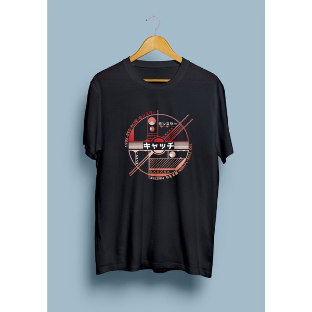 Zoka Wear Japon Pokemon Topu Poke Topu Tasarım Baskılı Tişört Erkek T-shirt Fiyatı