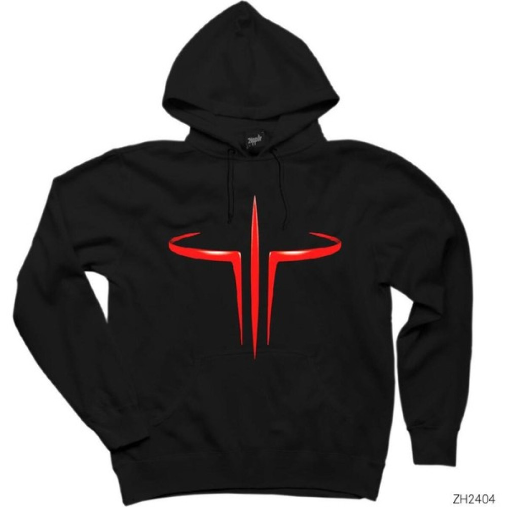 Zoka Wear Quake 3 Siyah Kapşonlu Sweatshirt Hoodie Erkek Sweatshirt Fiyatı
