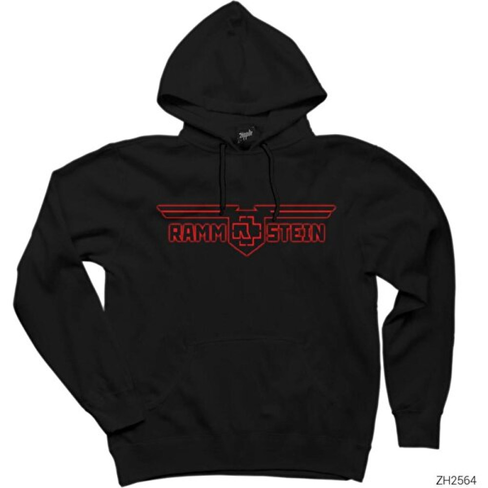 Zoka Wear Rammstein Eagle Siyah Kapşonlu Sweatshirt Hoodie Erkek Sweatshirt Fiyatı