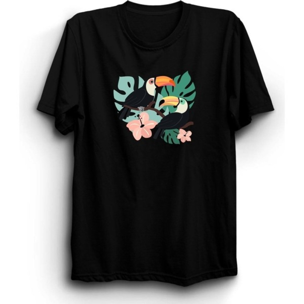 Zoka Wear Tukan Kuşu, 2 Toucan Birds Tişört Erkek T-shirt Fiyatı