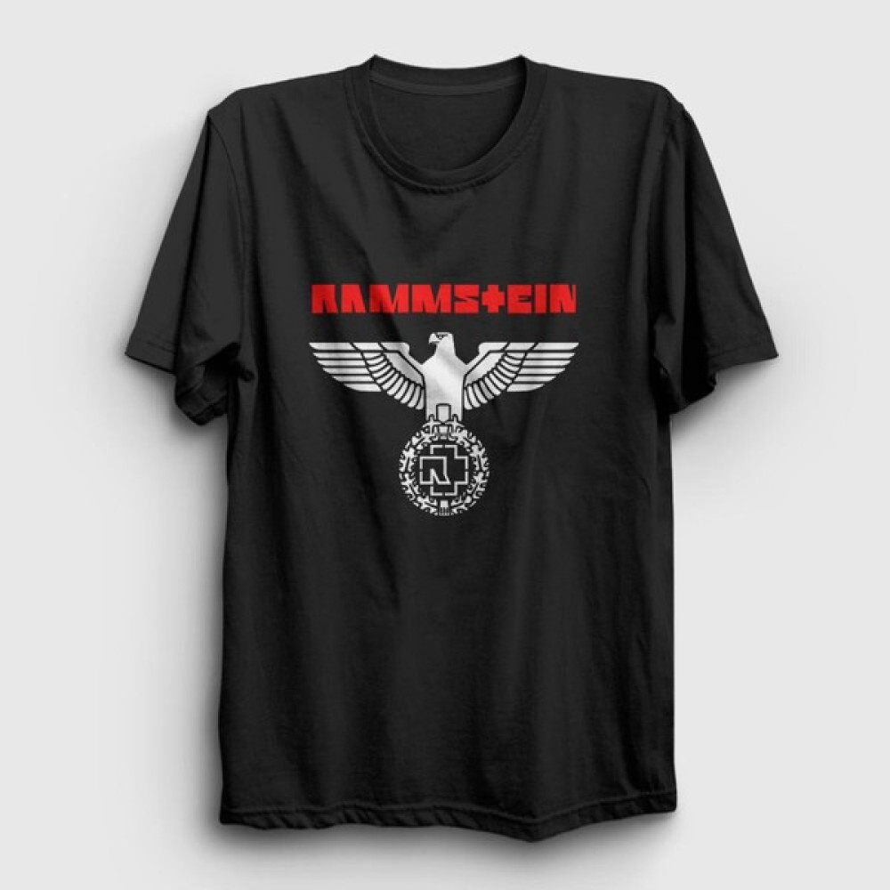 Zoka Wear Unisex Siyah Eagle Rammstein T-Shirt 105151 Erkek T-shirt Fiyatı