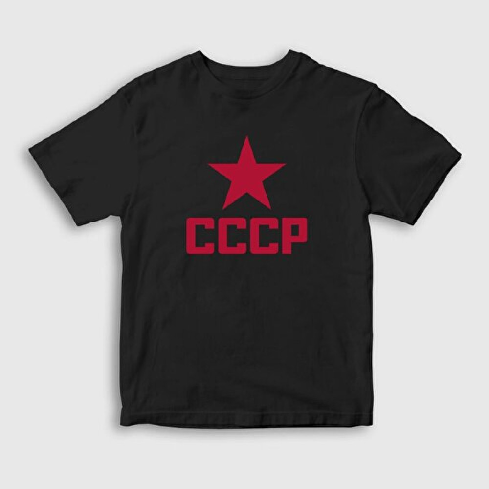 Zoka Wear Unisex Siyah Red Cccp Sovyetler Birliği T-Shirt 267441TT Erkek T-shirt Fiyatı