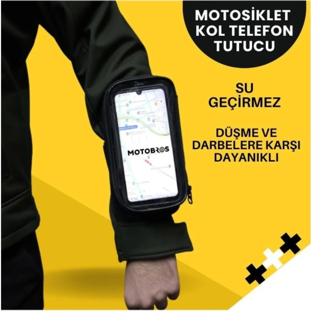 Zoli Motosiklet Kola Takılan Telefon Tutucu Kol Telefon Tutucu Su Geçirmez 6.7" (Dayanıklı) Motorsiklet için Diğer Aksesuarlar Fiyatı