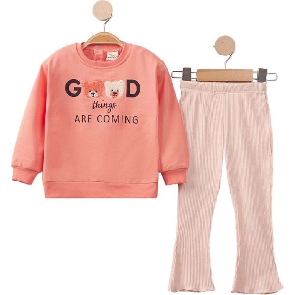 Zolo Kids Wow Süzine Ayıcıklı Good Takım Narçiçeği Erkek Çocuk Giyim Takımı Fiyatı