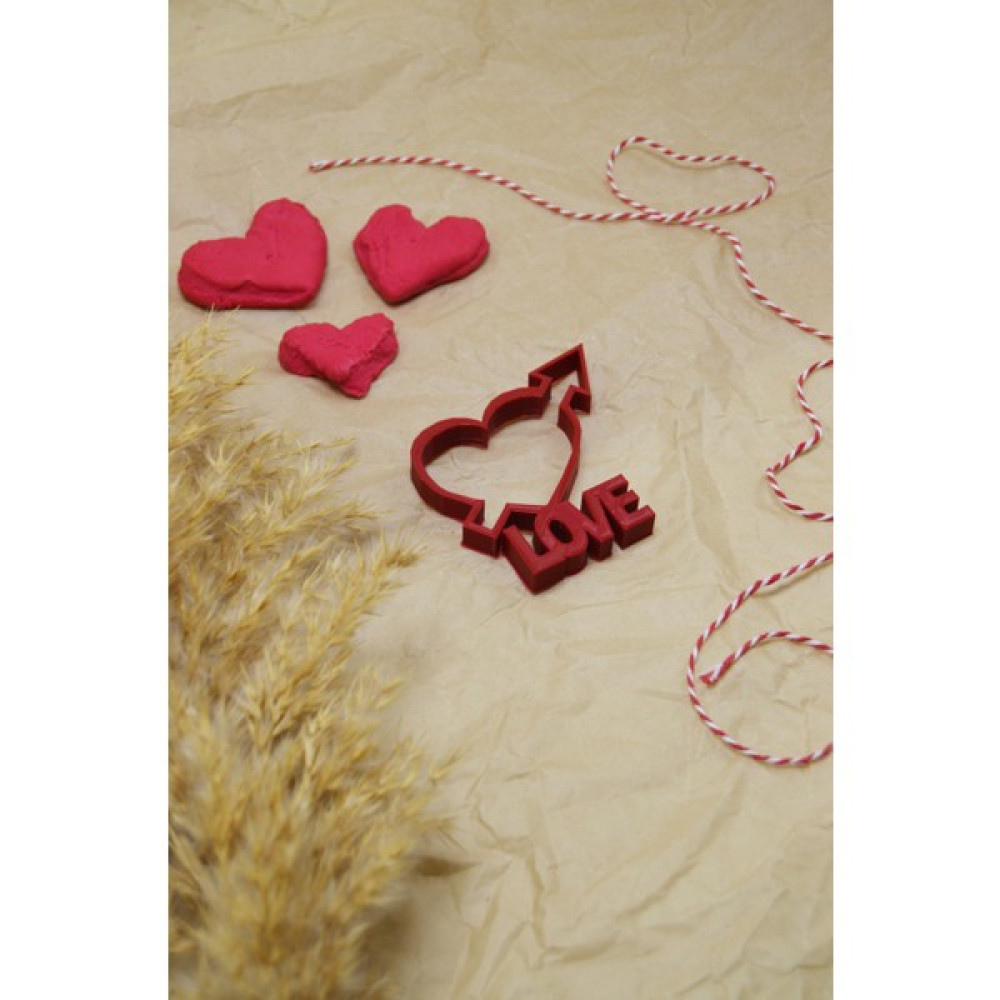 Zone Ozone Oklu Kalp Love Yazısı Sevgililer Günü Valentine's Day Kurabiye Kek Şeker Hamuru Kalıbı Kek Kalıpları Fiyatı