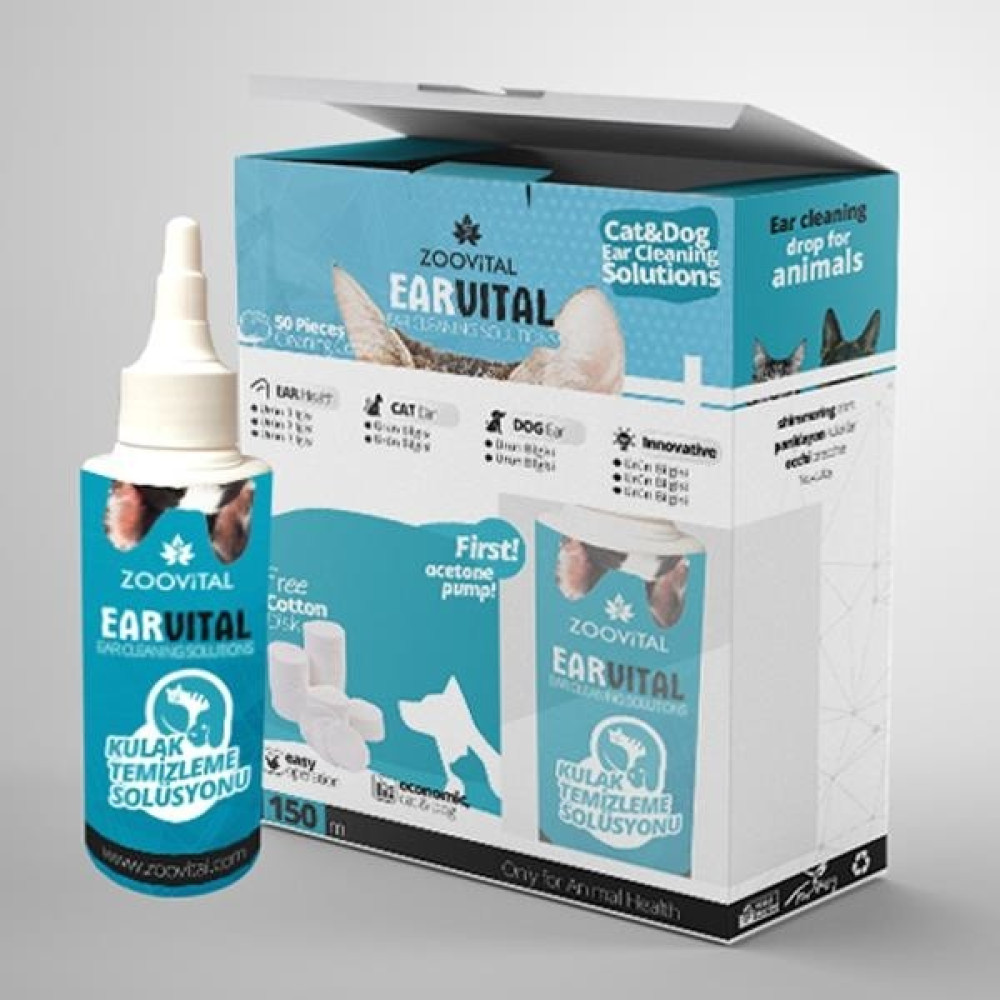 Zoo Vital Ear Vital Pamuk Hediyeli Kulak Temizleme Solüsyonu 150 ml Evcil Hayvan Ürünleri Fiyatı