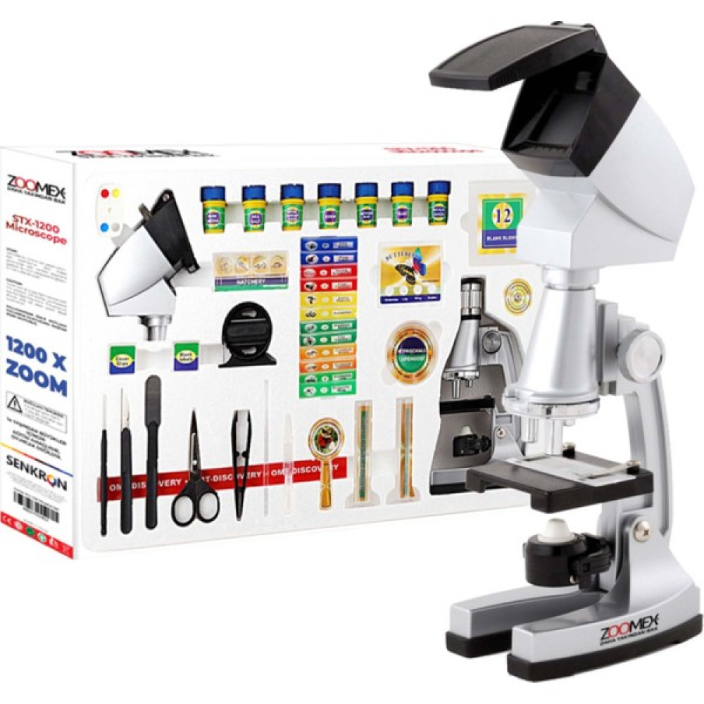 Zoomex STX-1200 Mikroskop Set - 1200 Kat Büyütme - Eğitici ve Öğretici - Geleceğin Bilim İnsanı Olun! Mikroskop Fiyatı