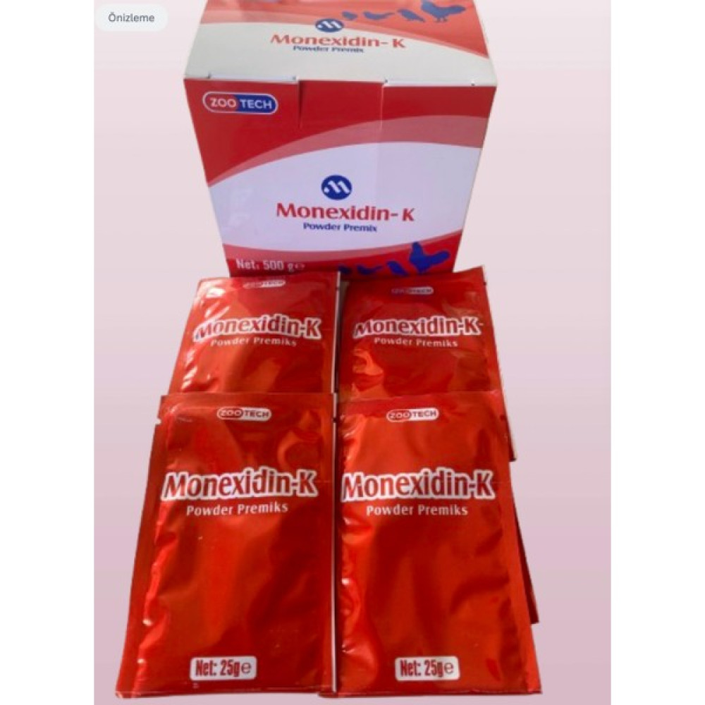 Zootech Monexidin-K Antikoksidial Tavuk Güvercin Kanlı Ishal Önleyici 100 gr (4 adet 25 g şase) Evcil Hayvan Ürünleri Fiyatı